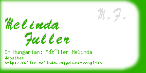 melinda fuller business card